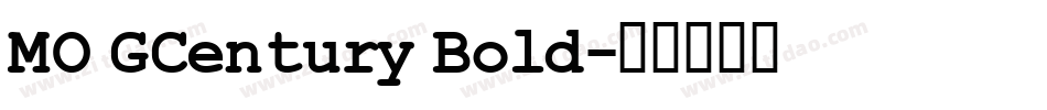 MO GCentury Bold字体转换